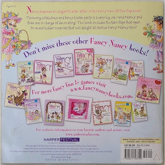 Fancy Nancys Elegant Easter Lift-The-Flap Book O'Connor & Glasser 2010 - Picture 2 of 7